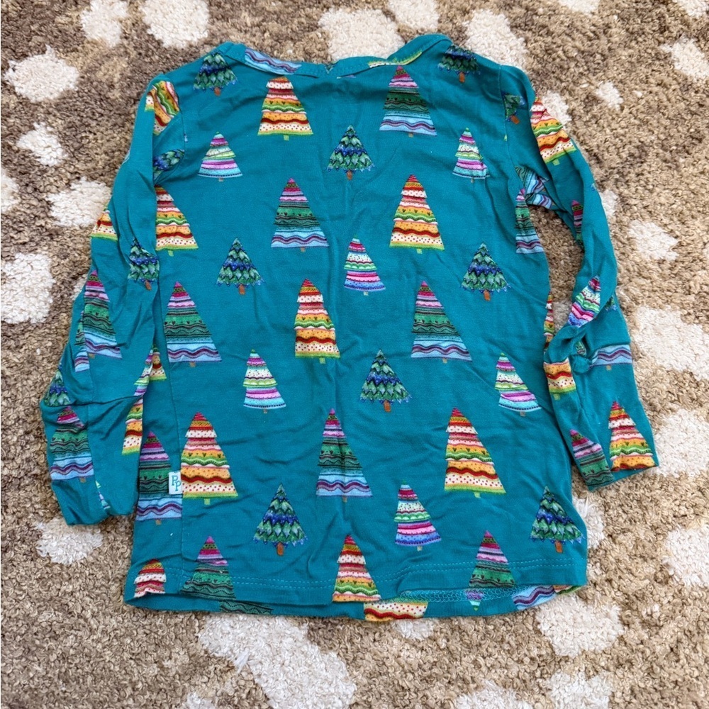 Posh Peanut Christmas Tree Pajamas 12-18 mo - Picture 3 of 8